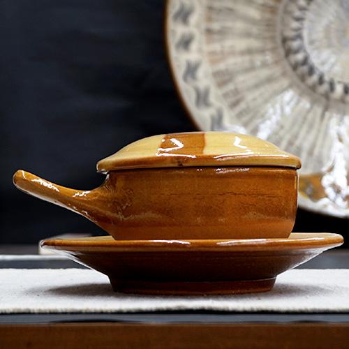 和食器 布志名焼 湯町窯 ふわふわ 卵 の エッグベーカー 大 黄釉