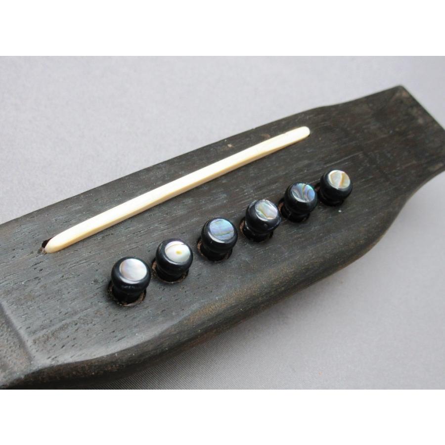 YAMAHAのカスタムっぽいプラスチック製 アバロン貝ドットブリッジピン