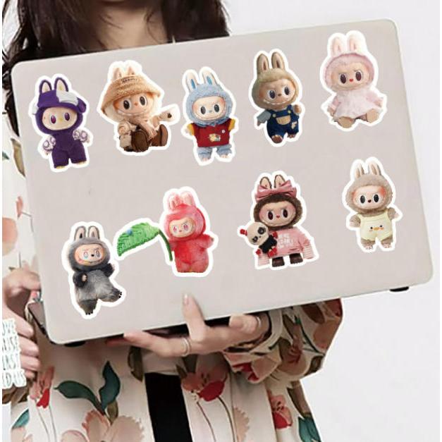 ラブブ ステッカー2PCS 100枚入 防水シールlabubu Q版 アニメ