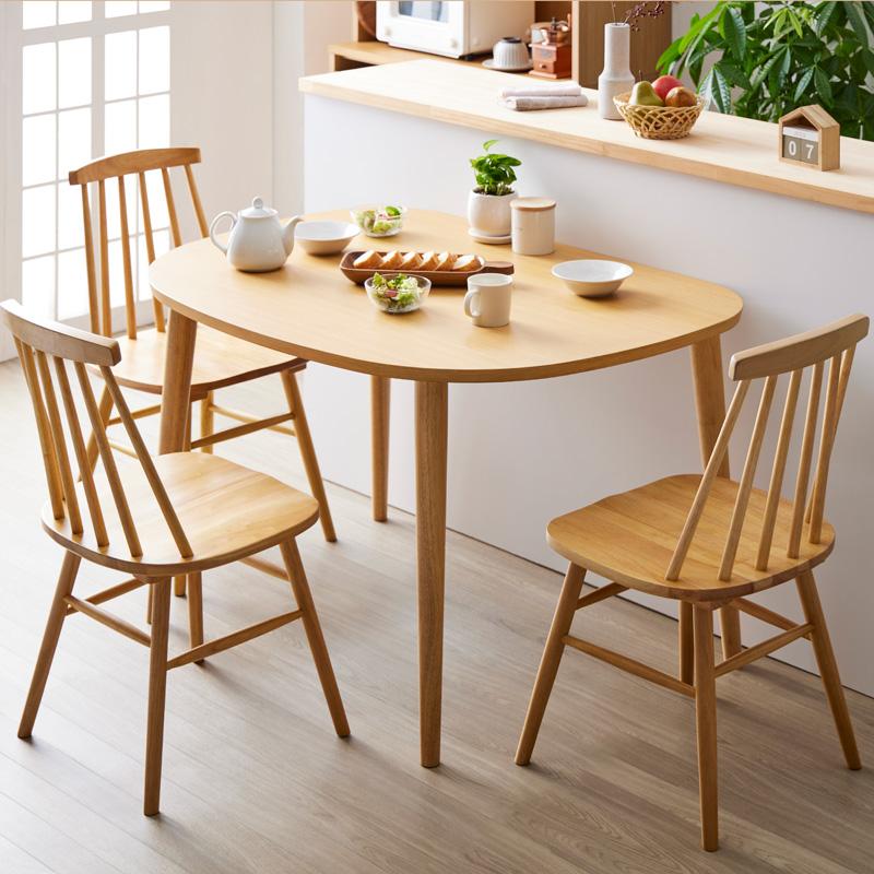 ダイニングチェア 1脚 半円 天然木 板座 べるカラー耐荷重100kg ウッド