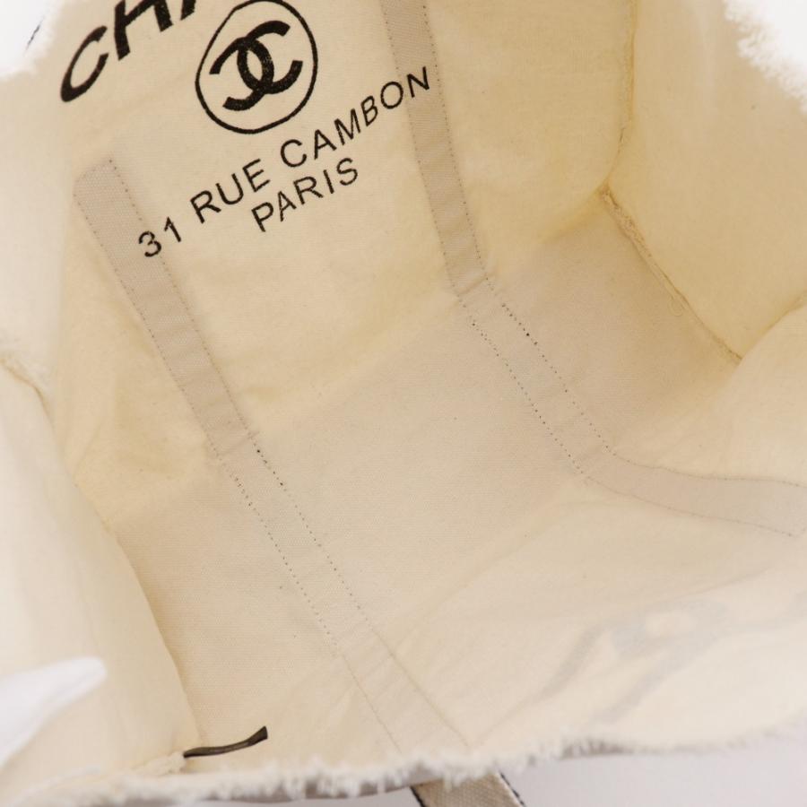 CHANEL シャネル ココマーク ノベルティ トートバッグ キャンバス 白