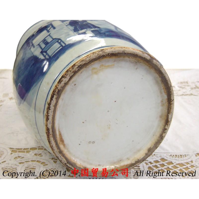 景徳鎮花瓶 清朝道光 青花人物双耳紋瓶 : 中国貿易公司ctcオンライン