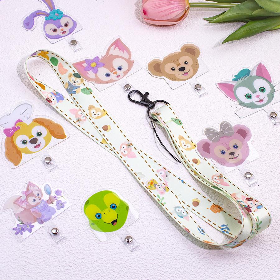 ダッフィー満喫秋スマホ携帯ストラップ着脱簡単忘れ物防止首掛け落下