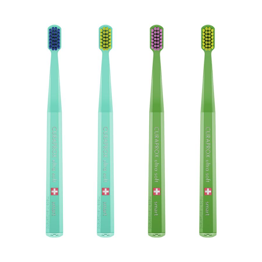 クラプロックス 歯ブラシCSスマート ハンドルカラー緑 1本 ヘッド