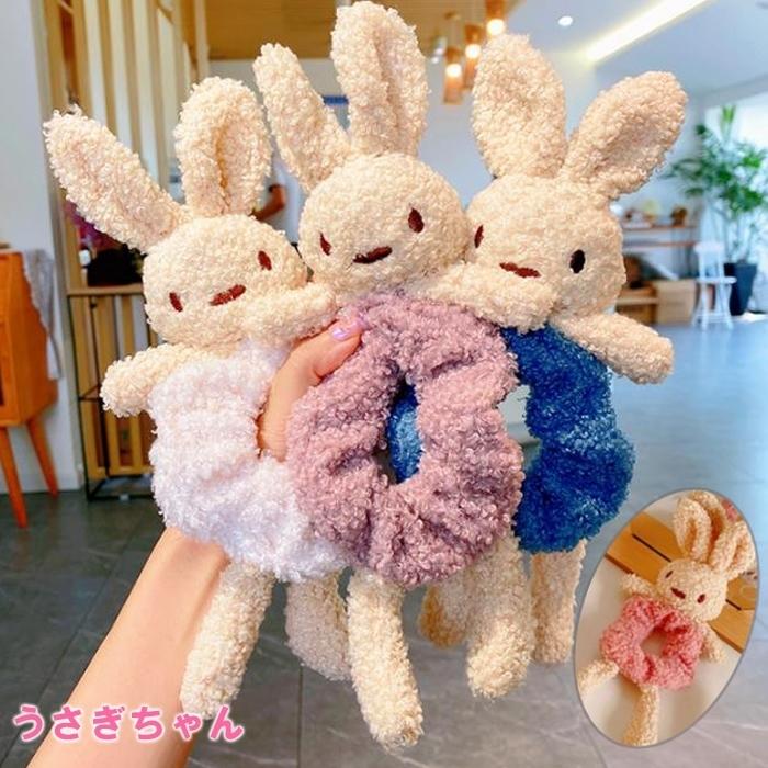 最終値下げ！ヘアゴム うさぎ くま 女の子 キッズ ヘアーアクセサリー