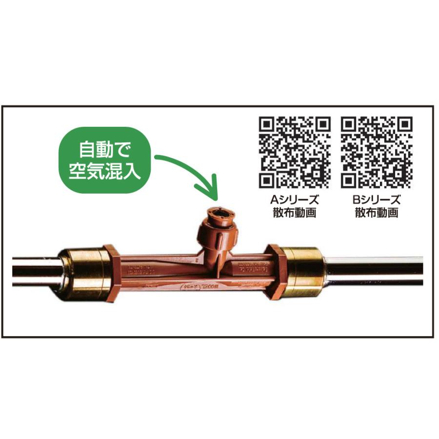 空気混入型園芸用散水器 ロッキィ A03 動噴タイプ 520mm G1