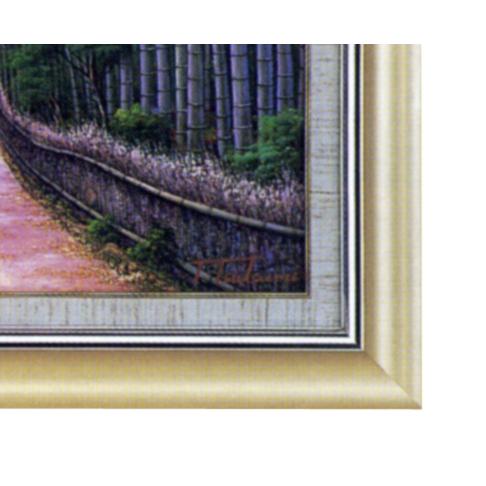 油絵 堤 照男 号7万5千円『 竹林 』F10号 油彩画 絵画 風景画 全国