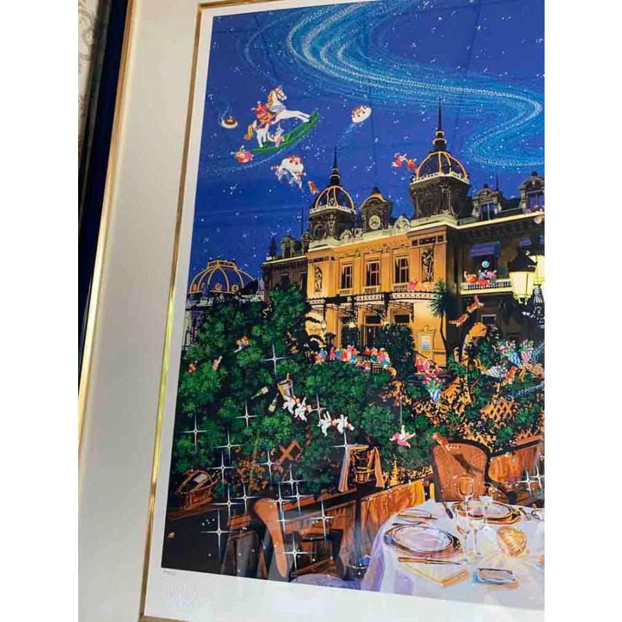 絵画 ヒロ、ヤマガタ モンテカルロの夜 版画 シルクスクリーン 保証書