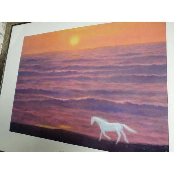 東山魁夷 渚の白馬 絵画 複製画 : 古都-京都 掛け軸専門店文永堂