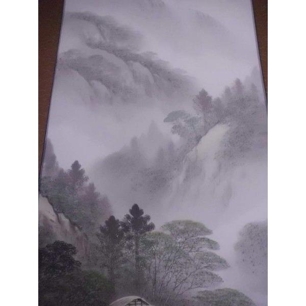 掛軸 山渓／吉村舞堂 美術年鑑掲載作家 掛け軸 全国送料無料 : 古都