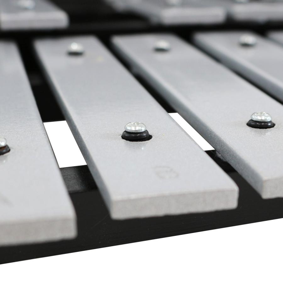 鉄琴 卓上 30音 グロッケン マレット 2本 収納 ケース付き 折りたたみ