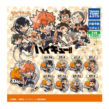 タカラトミーアーツ ぴた！でふぉめ ハイキュー！！ 烏野高校 アクリル