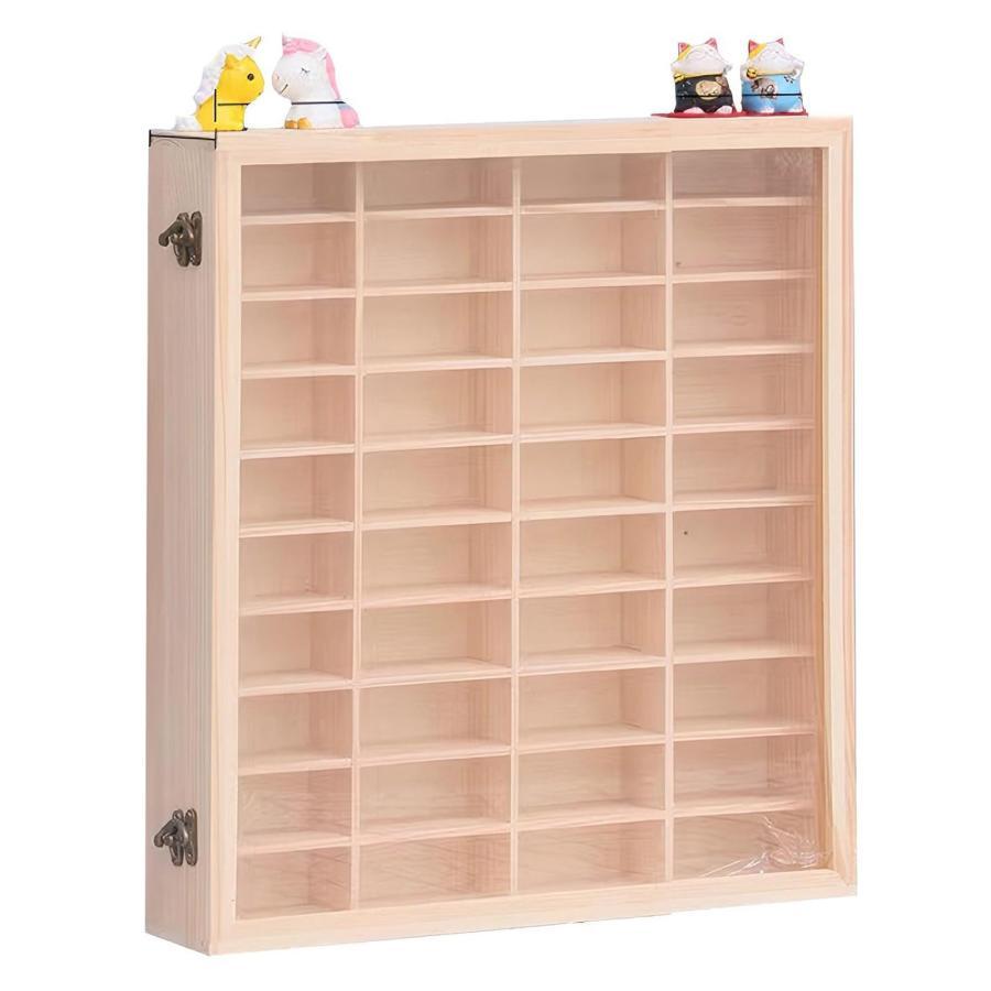 ミニカー ケース 木製トミカ 収納ケース 壁掛け 収納 透明アクリル扉