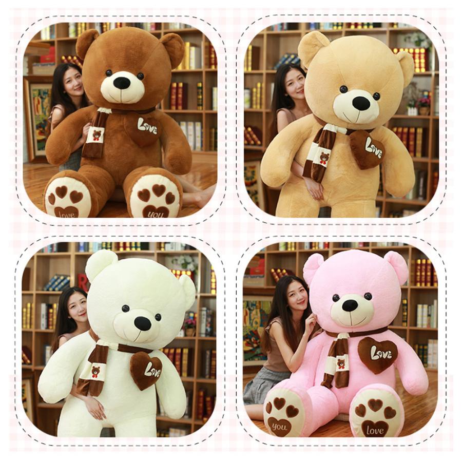 ぬいぐるみ 特大 巨大ぬいぐるみ クマ 抱き枕 マフラー付き 大きいくま