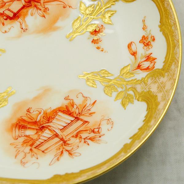 KPM ベルリン王立磁器製陶所 金彩カップ＆ソーサー : アンティーク慈光