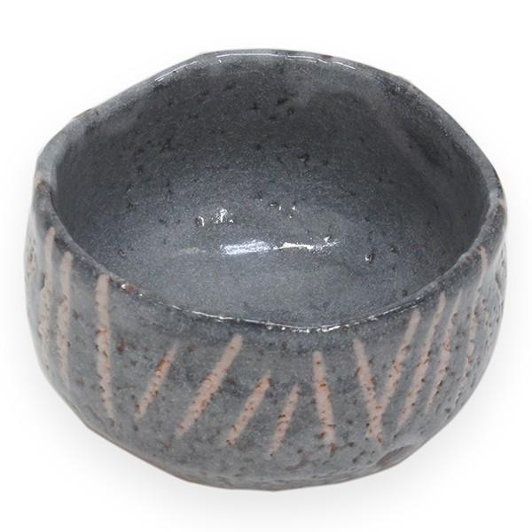 鼠志野茶碗 小三郎造 桔梗屋窯 銘 時雨 書付 橋本紹尚 : アンティーク