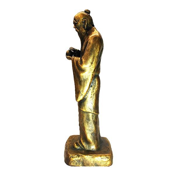 北村西望 不老長寿 ブロンズ像 s-067 : アンティーク慈光 - 通販