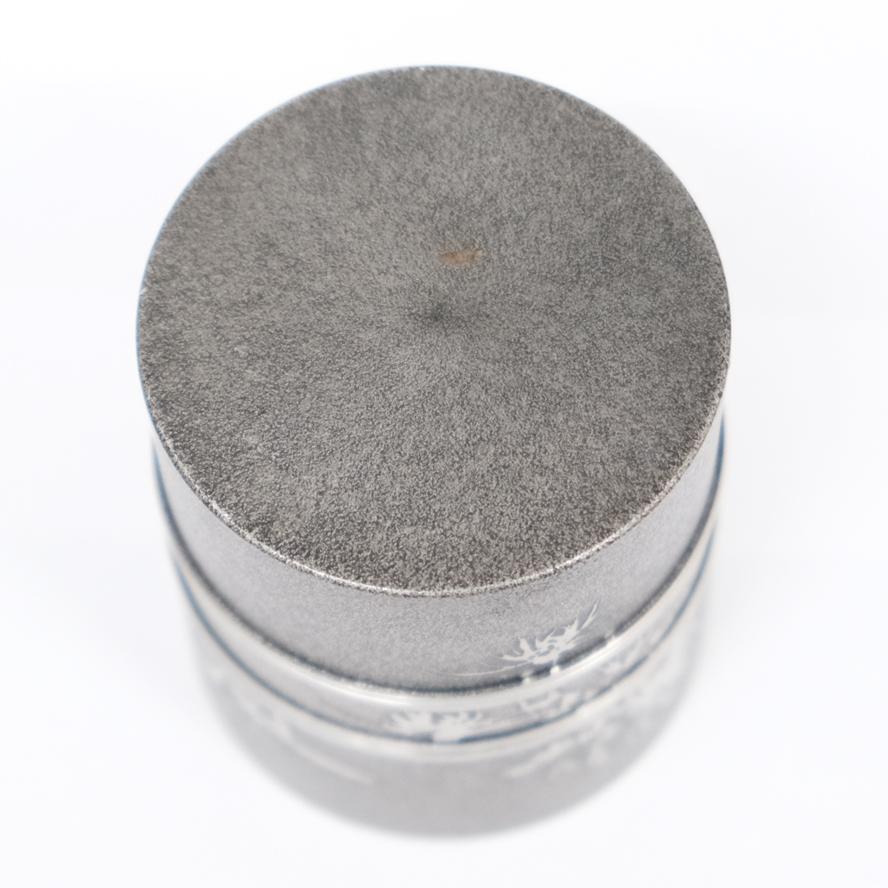 間村自造 錫製 茶筒 茶壺 煎茶道具 重量約306g y-400 : アンティーク