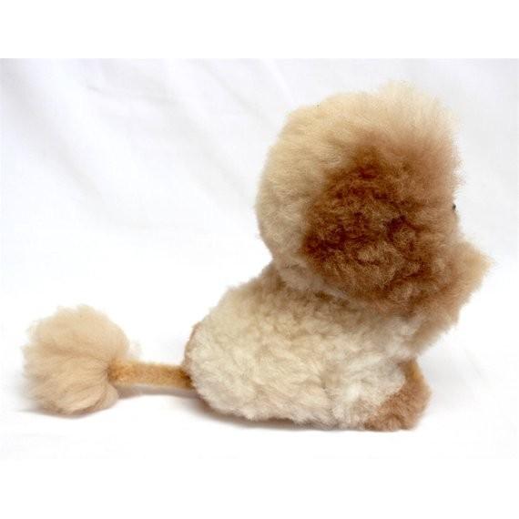 ライオンぬいぐるみ アルパカ100％ ふわふわ リアル 茶色 : アンデス