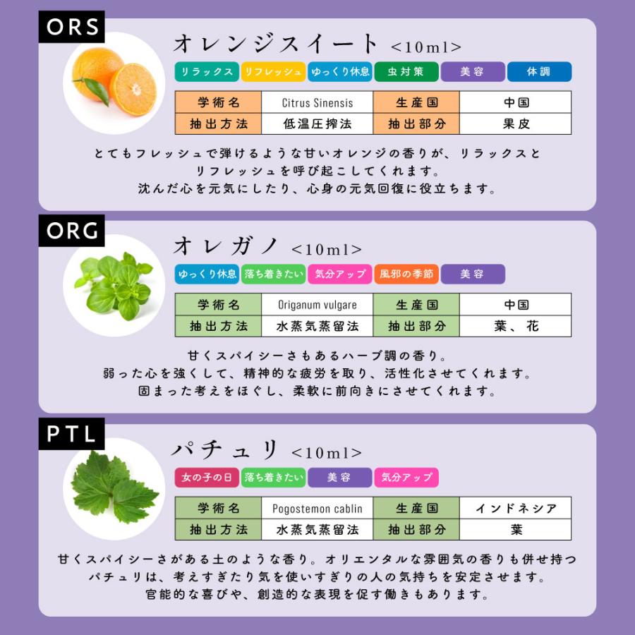 エッセンシャルオイル セット 10ml×5本セット アロマプレミアムセット5
