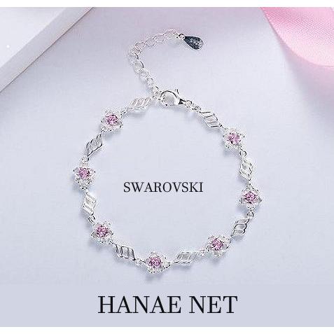 ブレスレット レディース CZダイヤモンド プラチナコーティング 可愛い