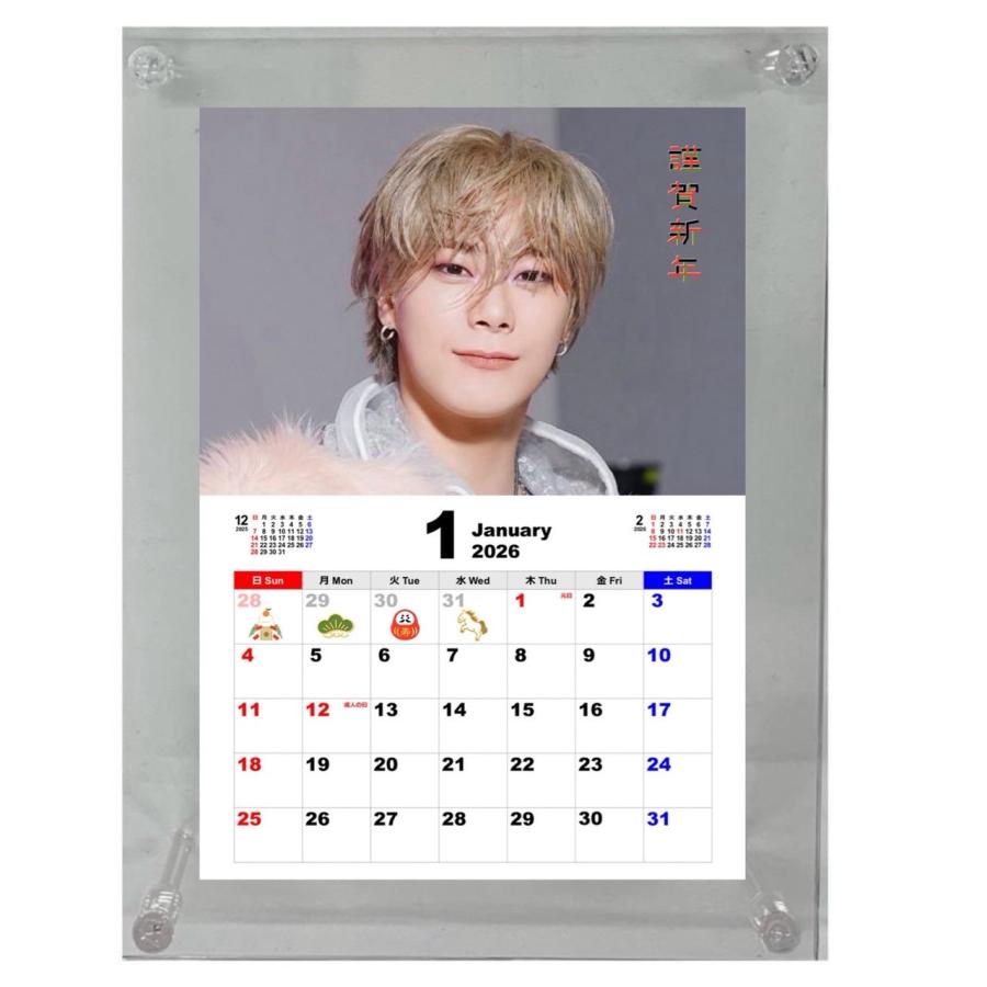 ムンビン ASTRO 2026 フォトフレーム付き 卓上 カレンダー 韓流 グッズ