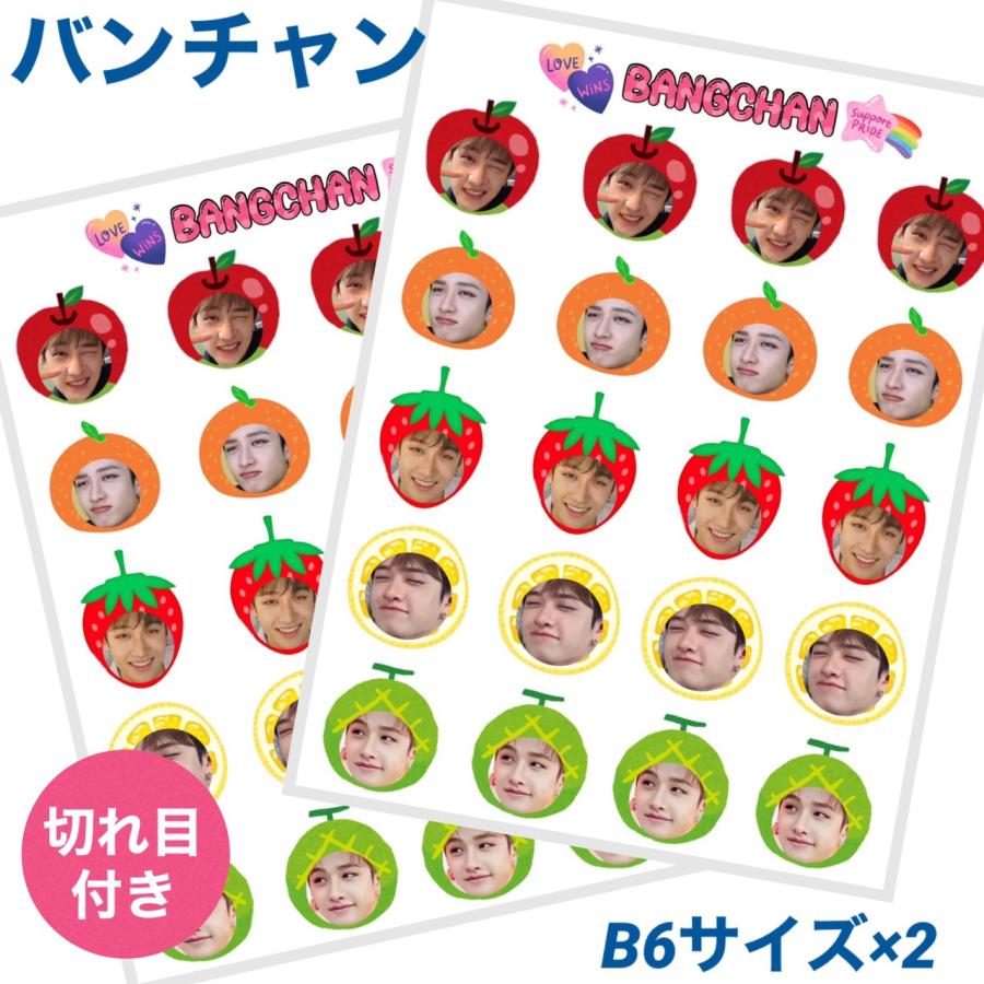 バンチャン STRAYKIDS ストレイキッズ スキズ フルーツ 切れ目付き