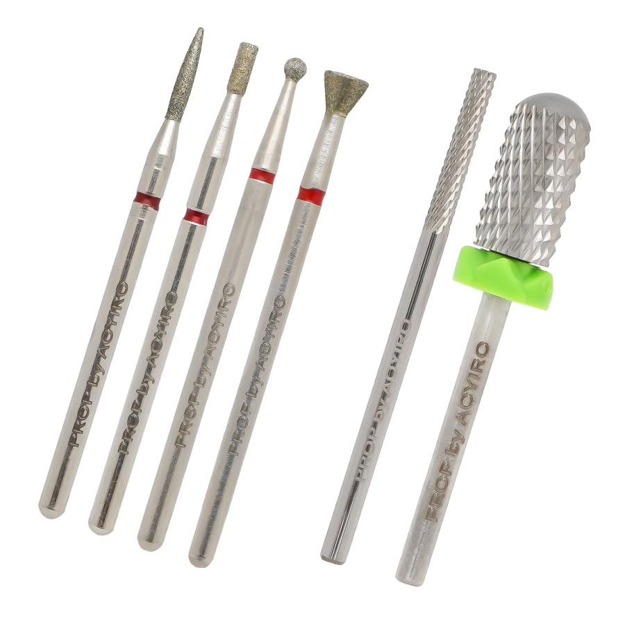 シルバー ネイルマシンビット ケアオフセット ダイヤモンド 電動