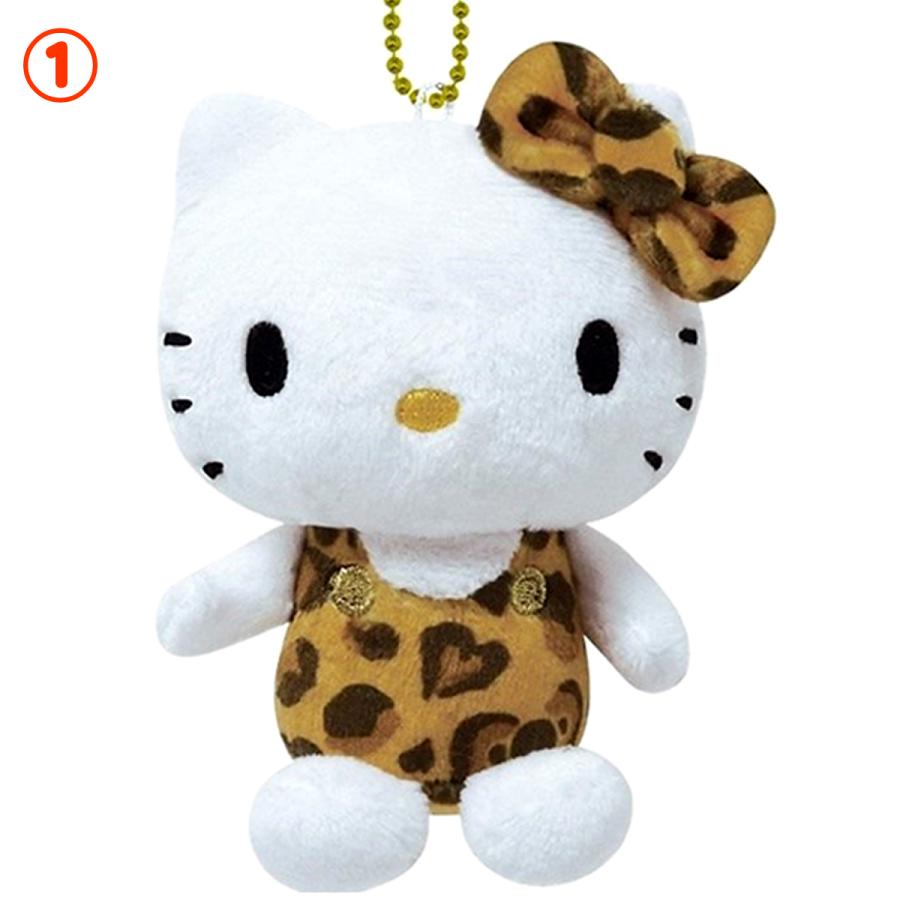 ハローキティ ヒョウ柄 ボールキーチェーン かわいい キティちゃん