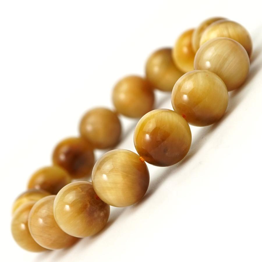ゴールデンタイガーアイ 12mm 丸玉 ブレスレット アクセサリー 内周 約