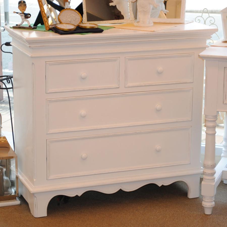 ドレッサー 白いフランス家具 サイドボード ドレッサーチェスト