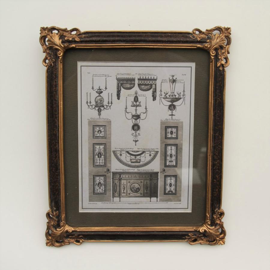 壁飾り 絵画 オシャレ 長方形 インテリア額 イタリア調 コンソール