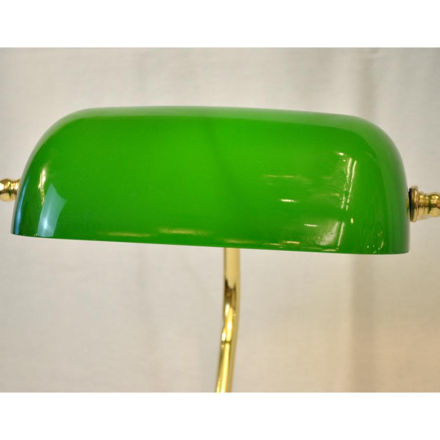 バンカーズランプ グリーン ガラス シェード デスクランプ ガラス
