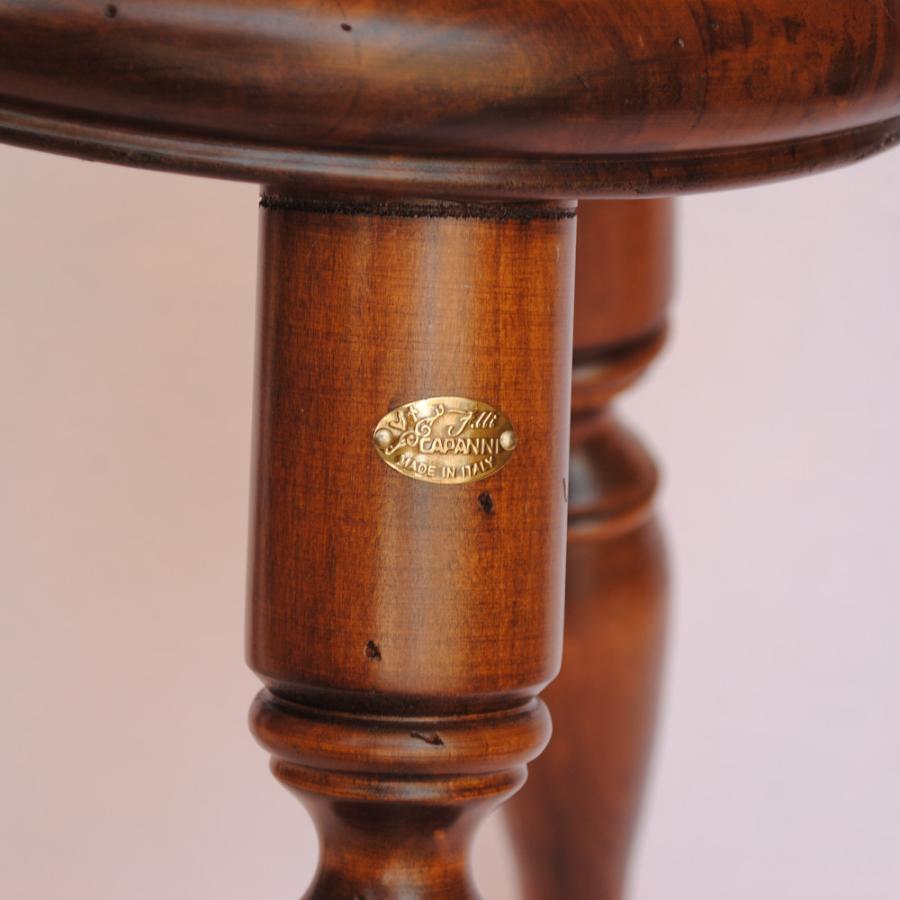 椅子 スツール 木製 イタリア製 丸椅子 おしゃれ アンティーク風家具