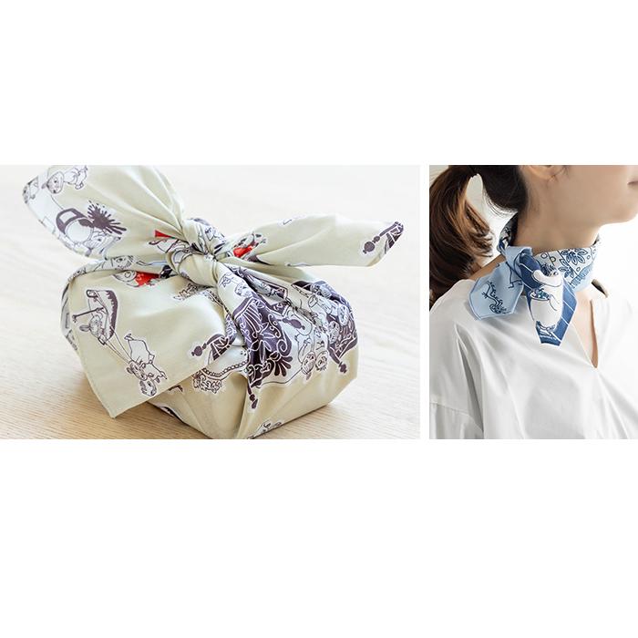 QUARTER REPORT（クォーターリポート） ムーミン ハンカチ 2枚セット