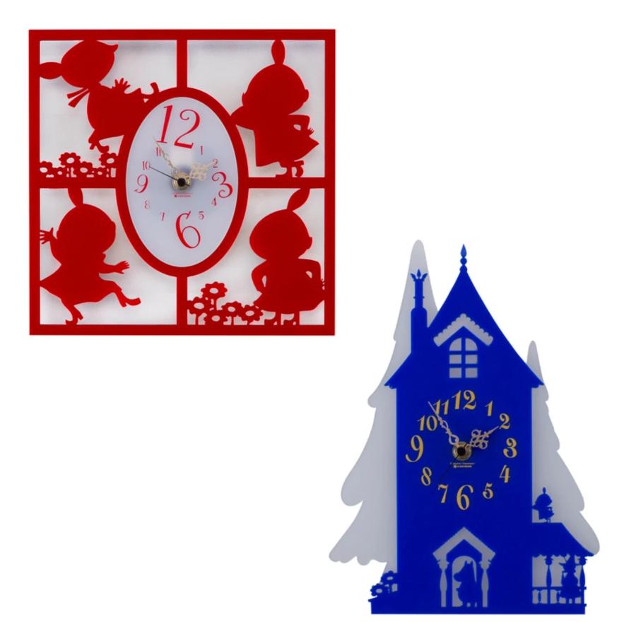 MOOMIN（ムーミン） リトルミイ 時計 壁掛け 掛け時計 シルエット