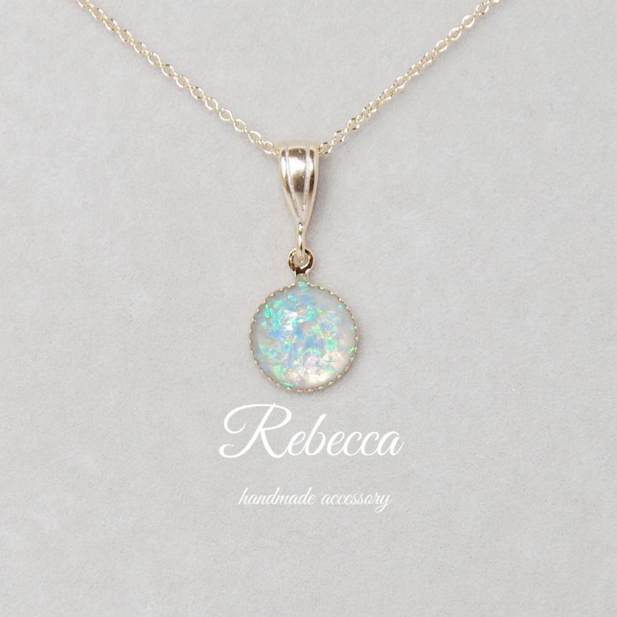 ネックレス 日本製 極細チェーン 京都オパール サージカルステンレス