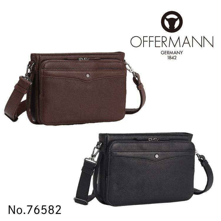 OFFERMANN エース公式 クラッチバッグ ショルダーバッグ レザー 牛革