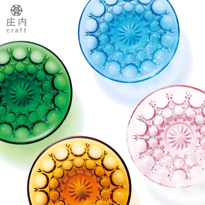 ADERIA 爆買 おしゃれ ガラスプレート ミニ 豆皿 3個入 クリスタル