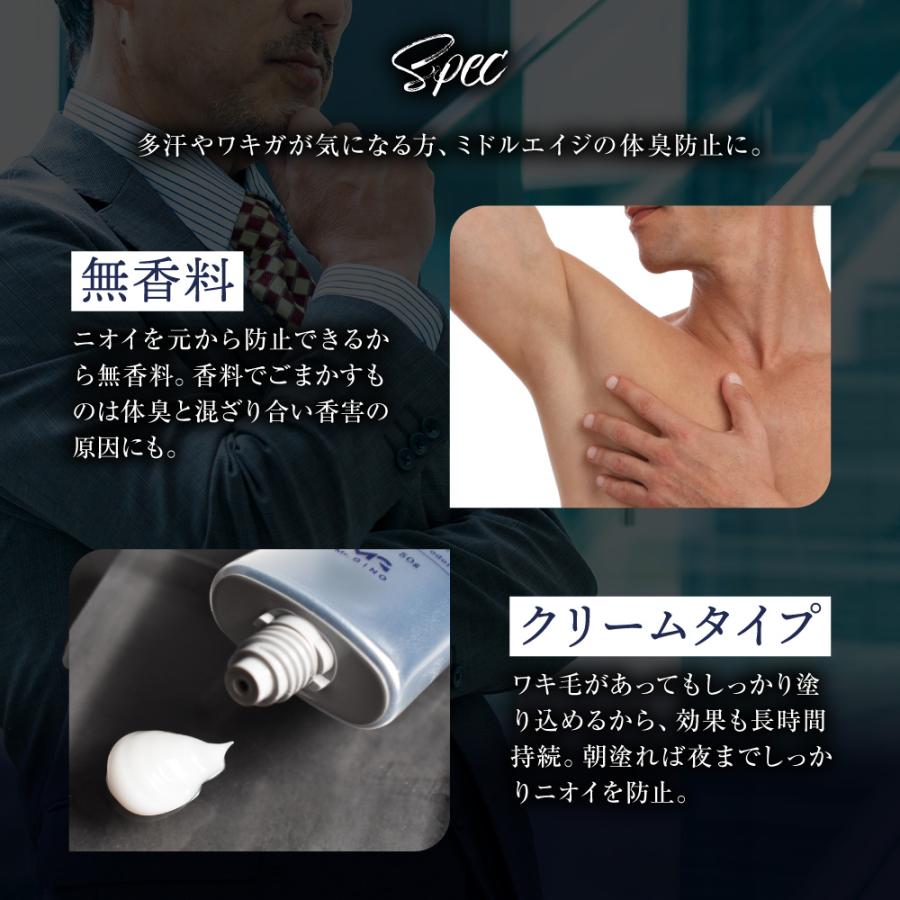 Mr.GINO（ミスタージーノ） デオドラントクリーム 薬用 制汗剤 無香料