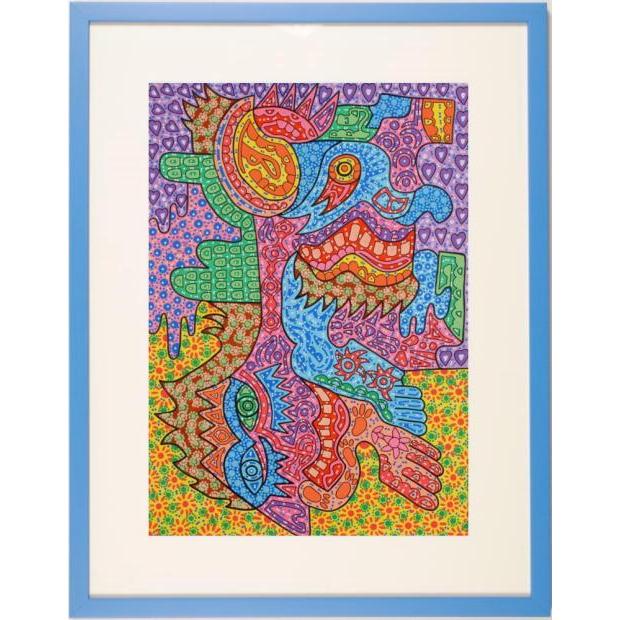 横山泰三 夫婦の絆 現代アート 絵画 抽象画 インテリア ミクスト