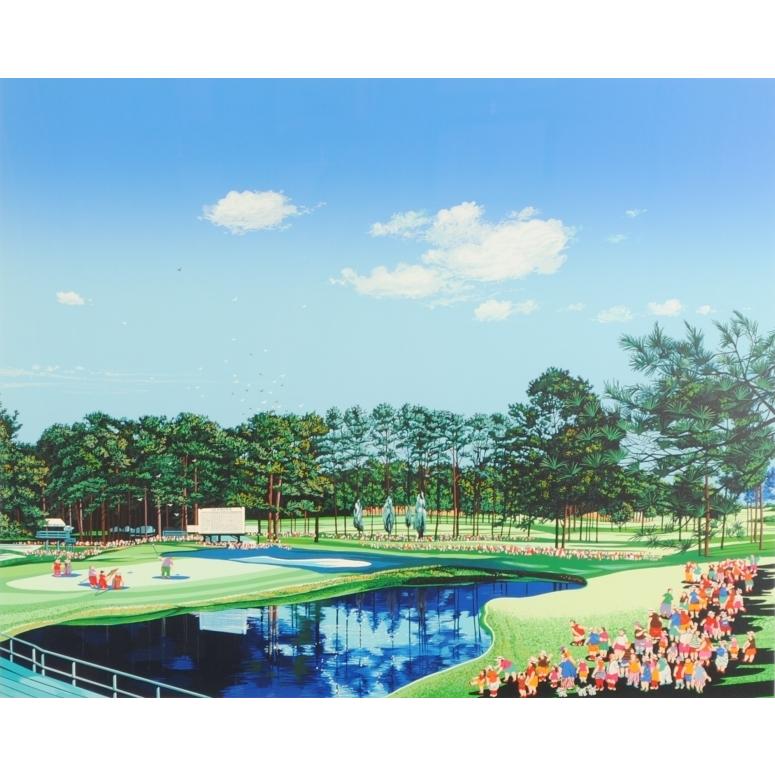 マスターズ 絵画 ゴルフ ジャック・ニクラス シルクスクリーン 版画