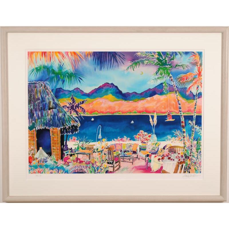 ジェニファー・マークス ポメグラネイトコーヴ 海 絵画 風景画 シルク