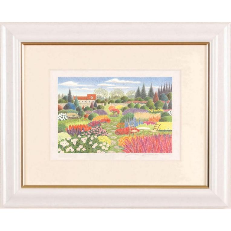 渡辺美香子 心尽くしの庭 風景画 絵画 ジークレー 版画 インテリア