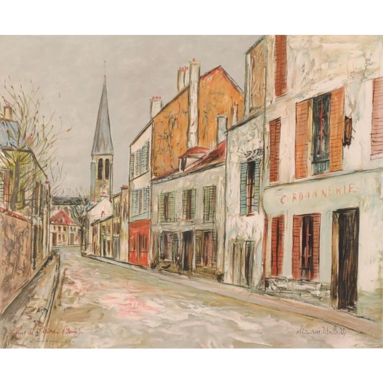 モーリス・ユトリロ 絵画 パリ 風景画 フランス インテリア 複製版画