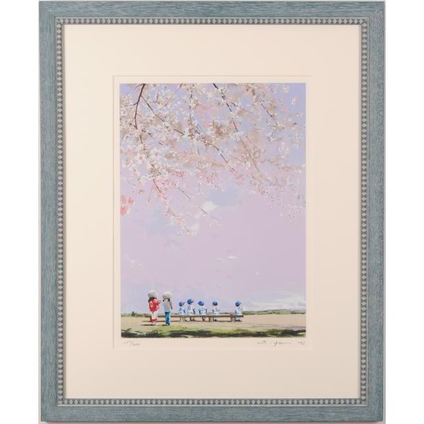 櫻井幸雄 絵画 「出番のないベンチ(発言力のある女子マネージャー