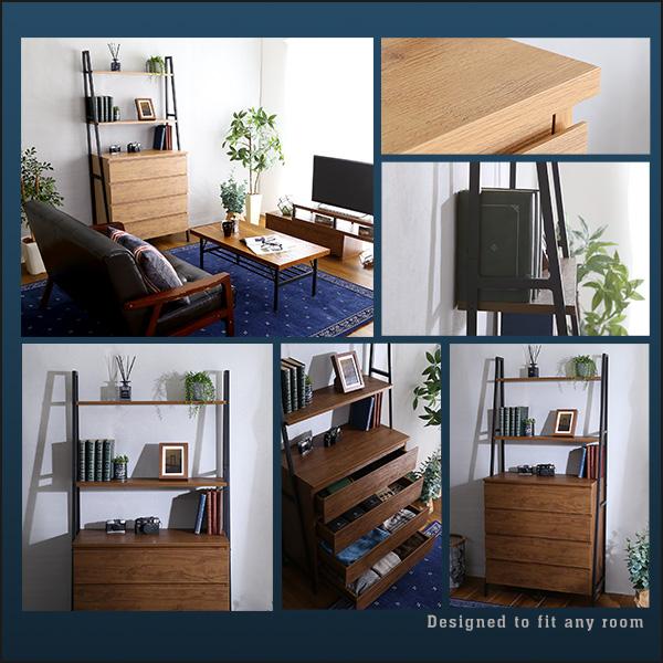 ヴィンテージ風チェストラック オールチェストタイプ 棚 収納 リビング