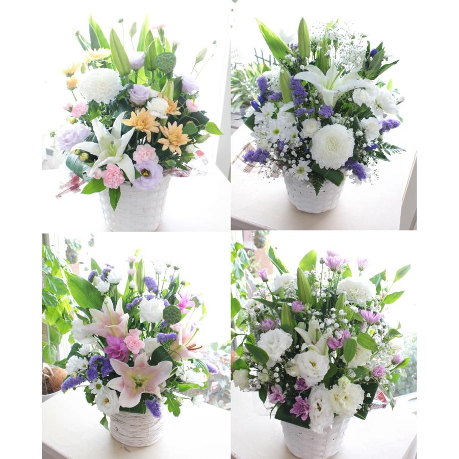 お花おまかせお供えアレンジL お盆 初盆 お供えアレンジ お悔やみ 御供