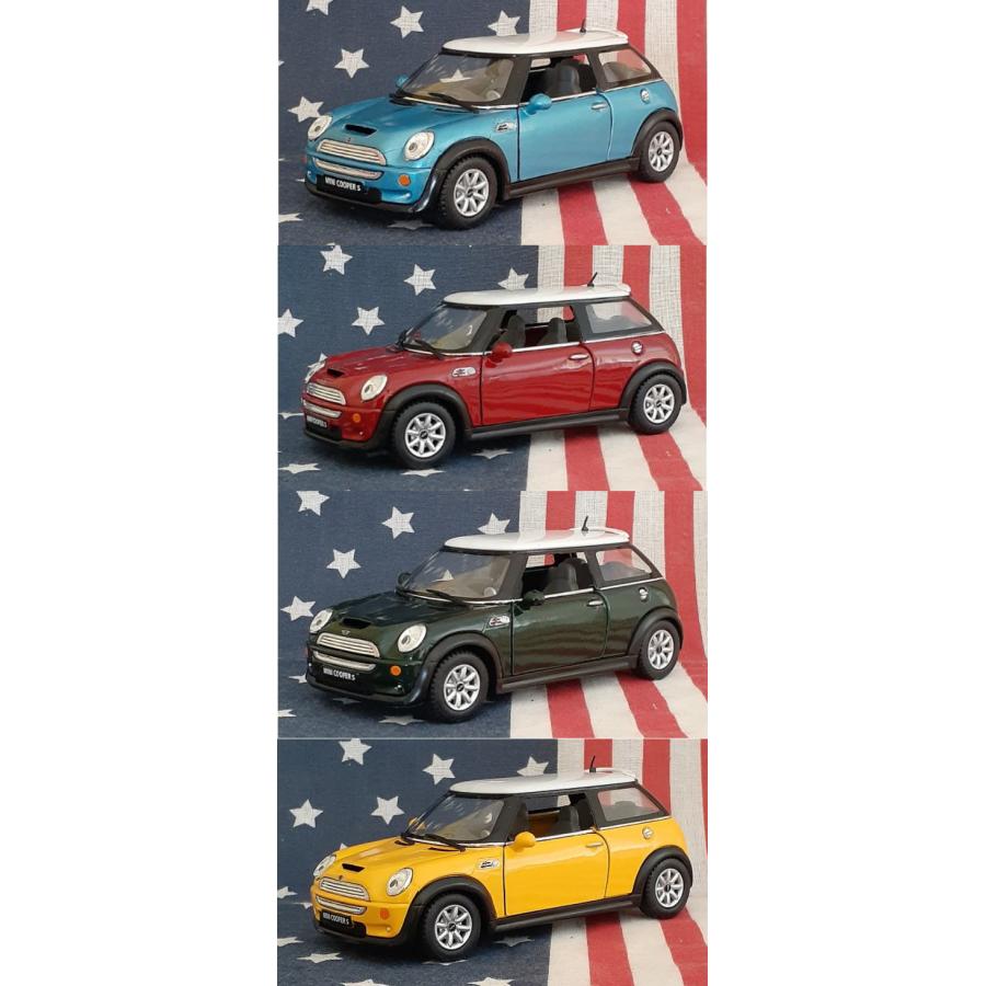 KiNSMART製プルバックミニカー ミニクーパー S BMW MINI COOPER S