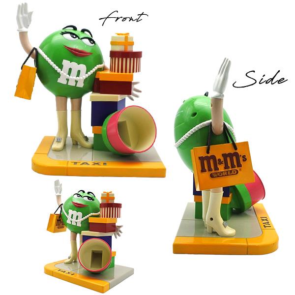 USED品 m&m's チョコレート ディスペンサー グリーン エムアンドエムズ